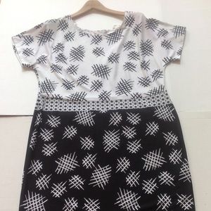 AA Studio Black White Dress Womens Plus